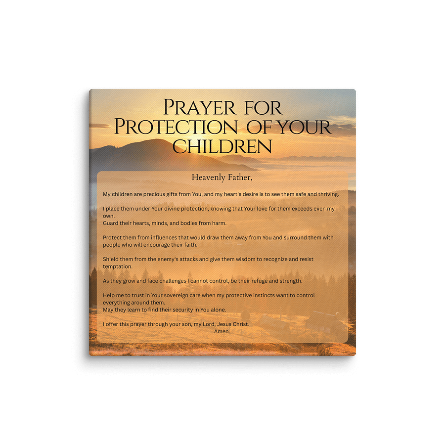 Prayer for Protection of your Children - Canvas product image (12)