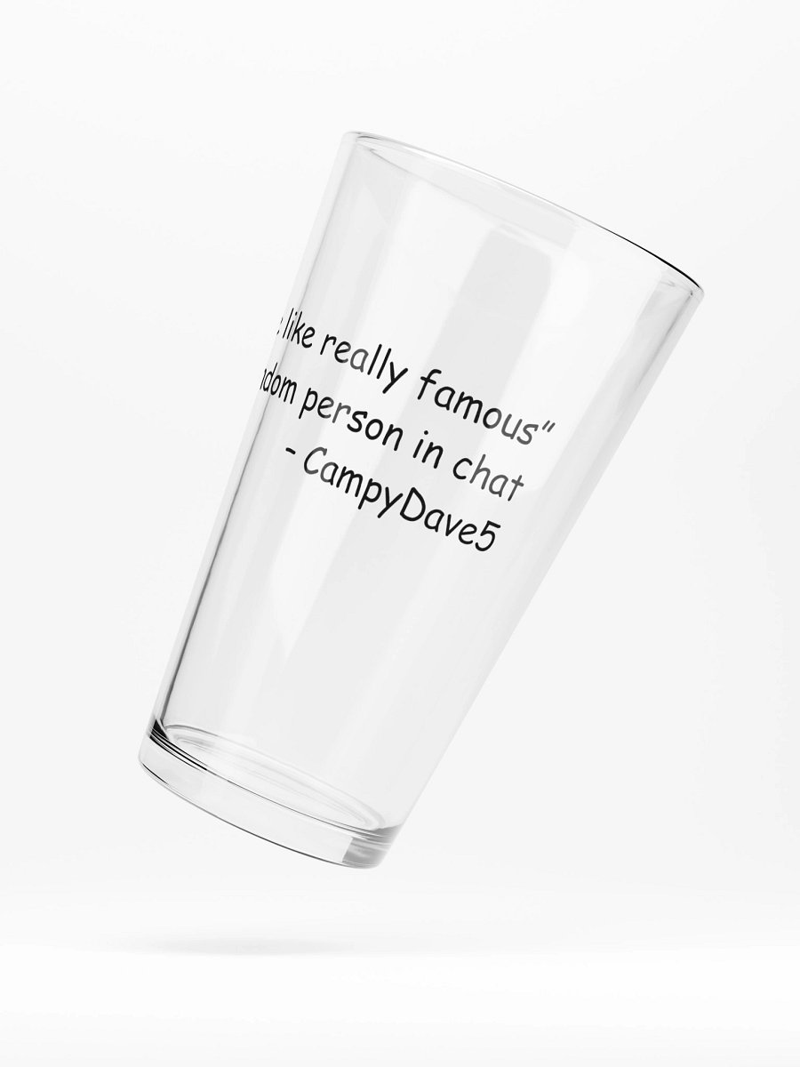 Campy quote pint glass product image (5)