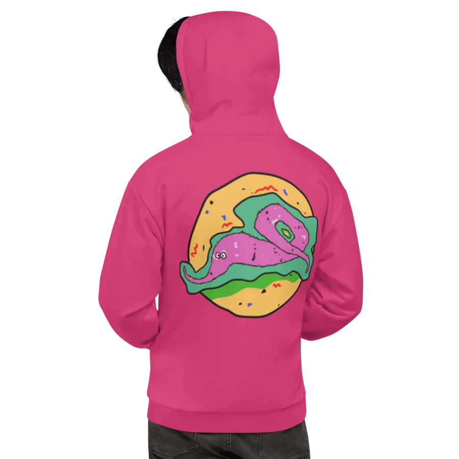 Oh Worm sleeve print eco hoodie product image (3)