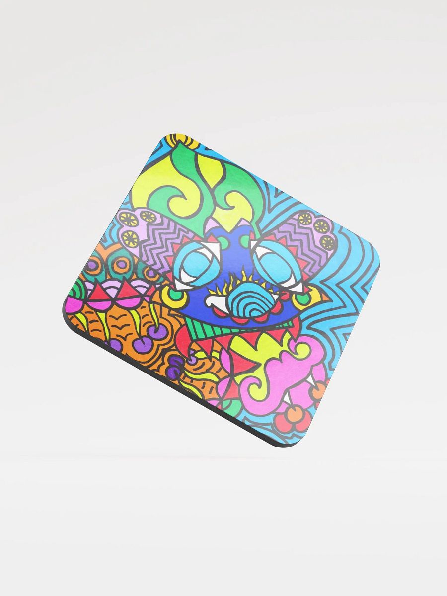 Vibrant Abstract Cork Coaster product image (1)