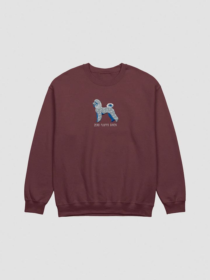 Zero Fluffs Given Sweatshirt (Embroidered) of a Mini Poodle(Blue) product image (7)