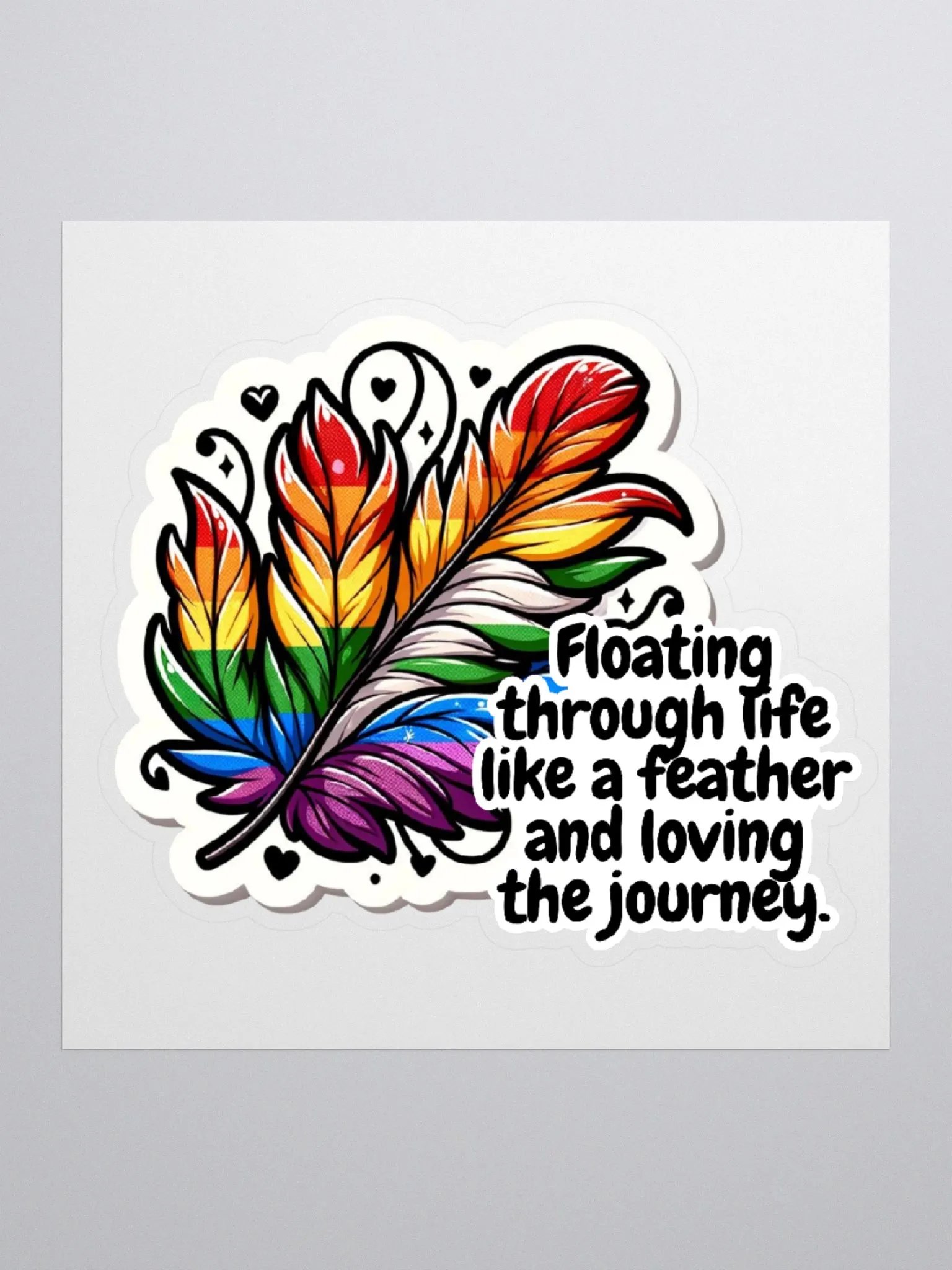 Floating Through Life Like-Sticker-Happy Sticker-Jolly Sticker product image (2)