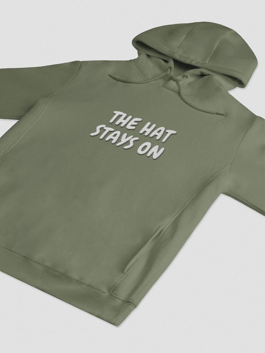 The HAT stays ON Hoodie (EMBROIDERED) product image (12)