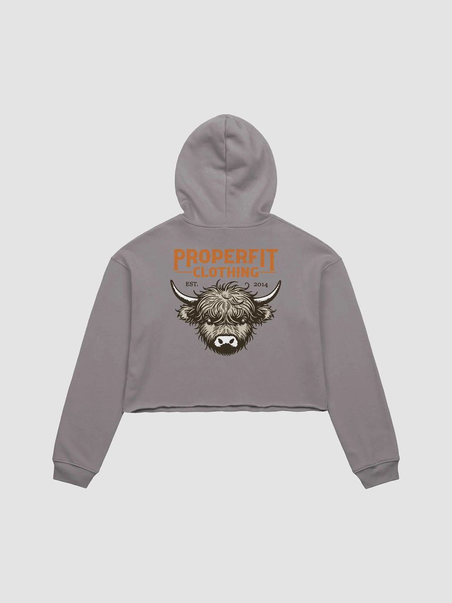 Highland Cow Fleece Crop Hoodie product image (13)