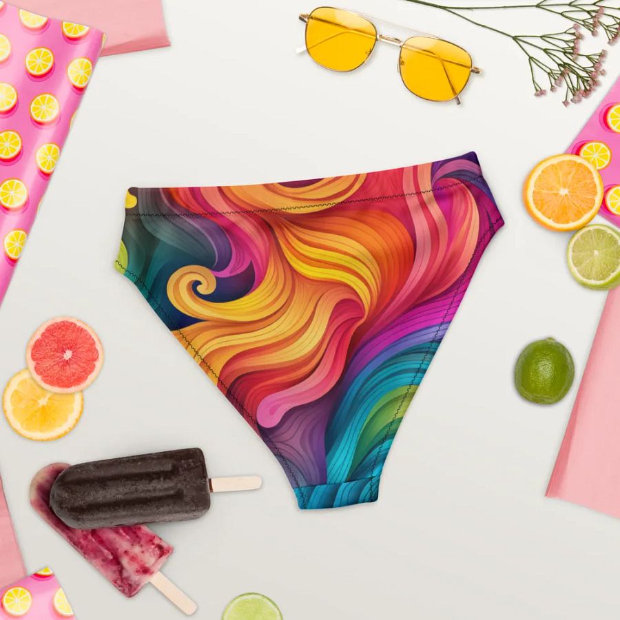 Vibrant Rainbow Swirl Bikini Bottom product image (4)