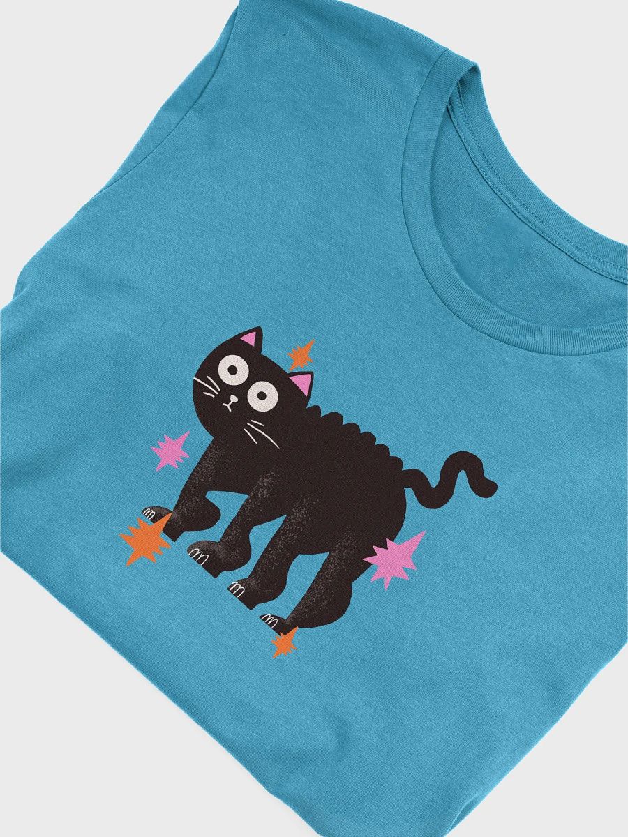 Whiskered Starry Night Cat T-Shirt product image (27)