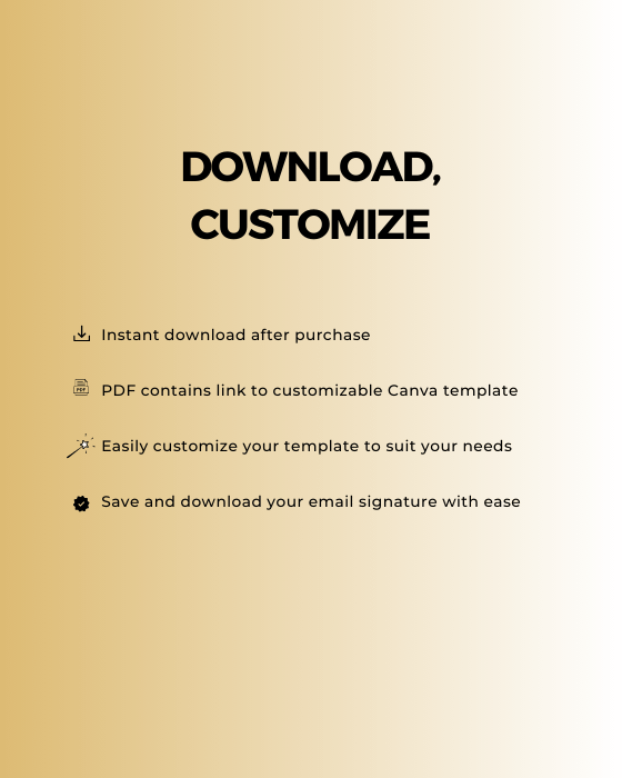 Gold Elegant Finance Organization Email Signature product image (2)