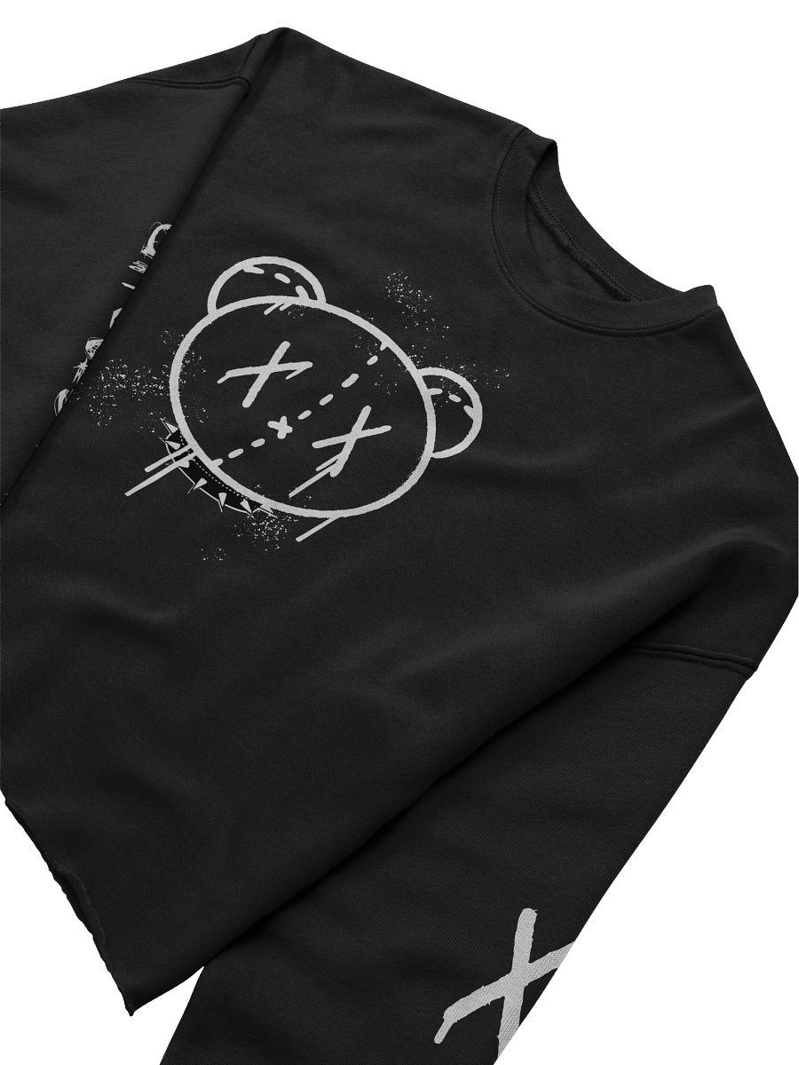 Graffiti Bear Long Sleeve Crop Sweater product image (5)