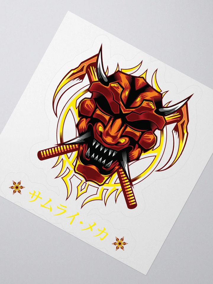 Demon Mask Fury Kiss Cut Stickers product image (8)