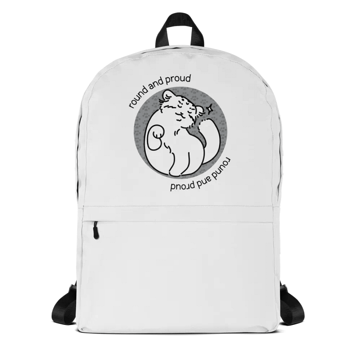 Round and Proud Manul Unlabeled Version - Backpack product image (1)