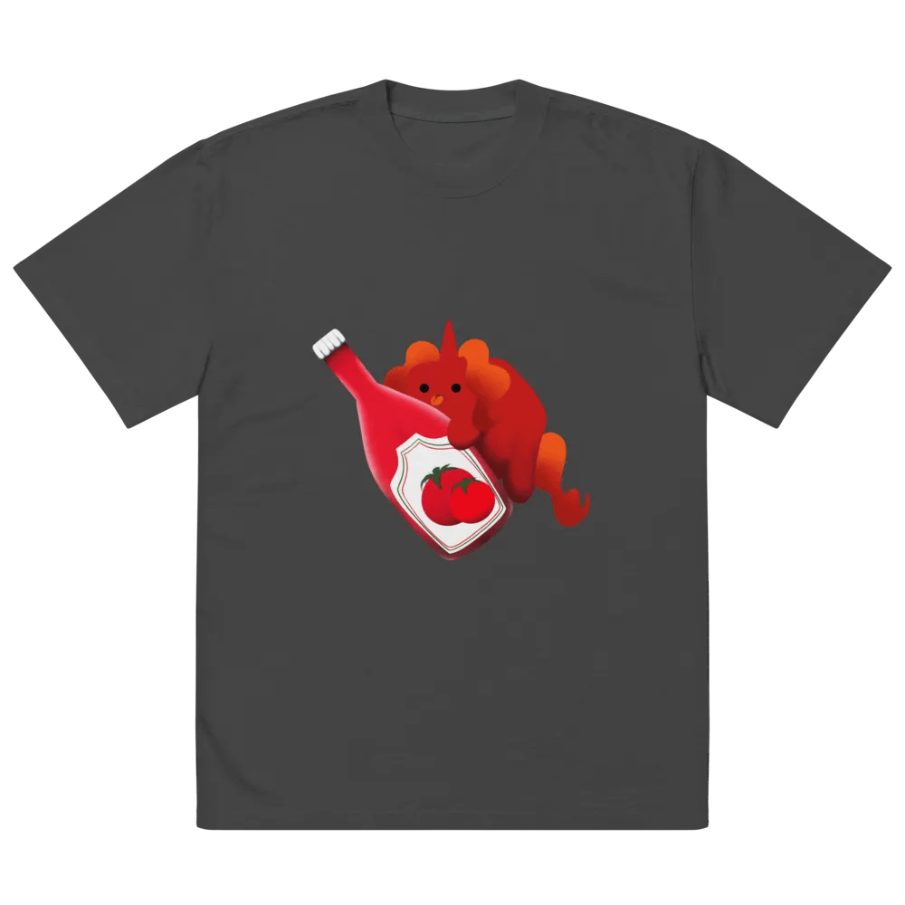 Cube Leon Hugs Ketchup: Oversized Faded Tee product image (2)