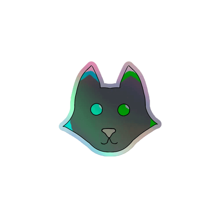 Whimsical Fox Eyes Holographic Sticker Set product image (1)
