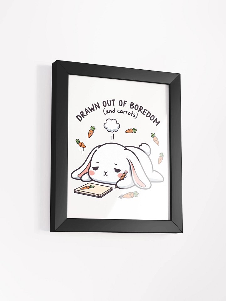 Bored Bunny Artist Framed High-Quality Matte Poster product image (2)