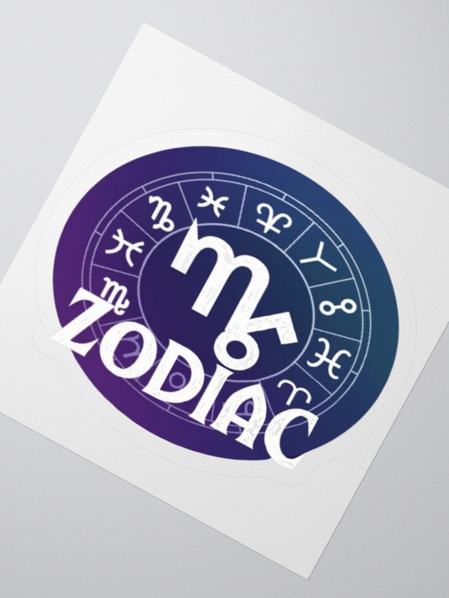 Virgo Zodiac with Full Zodiac Circle Vinyl Sticker - High-Quality Design product image (4)