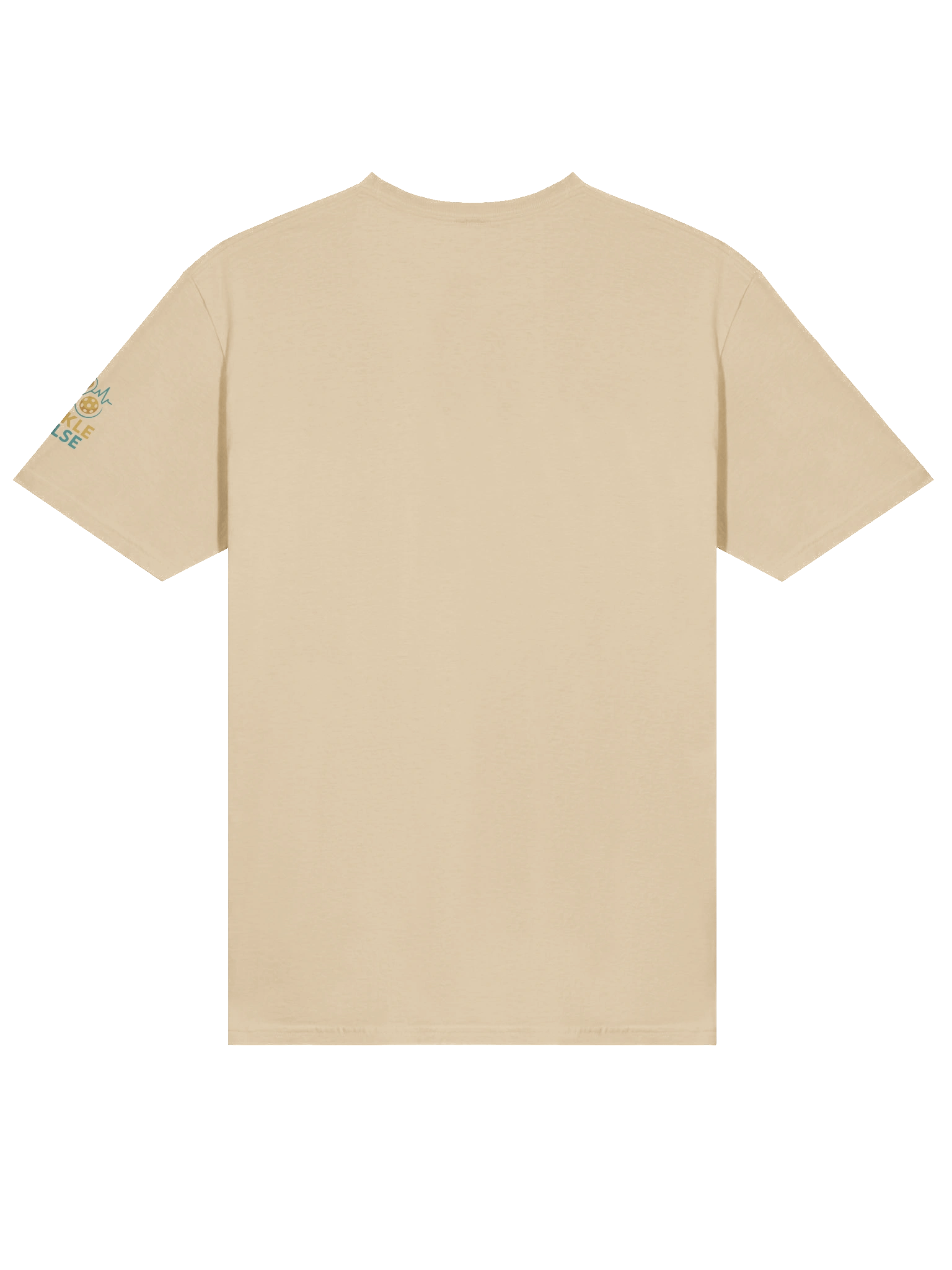 Pickleball Power Pickle T-Shirt – Sand Color Funny Unisex Tee with Animated Pickleball Smash Design product image (4)