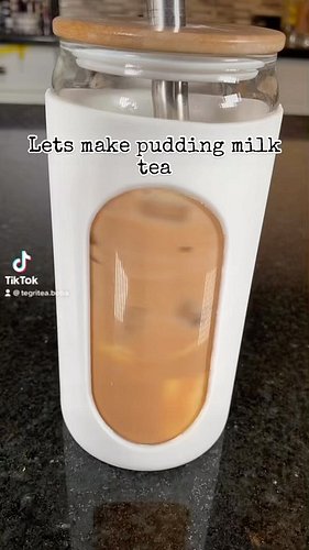 #milktea #pudding #boba #bubbletea