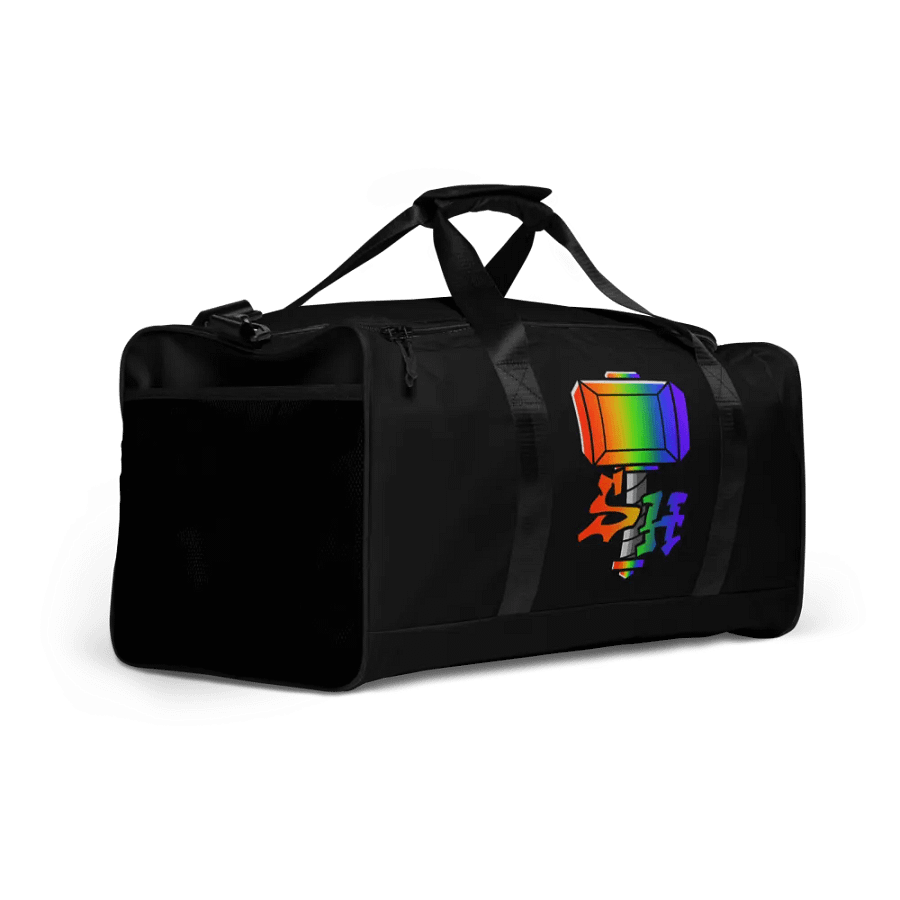 Vibrant Fragmented Rainbow Duffle Bag product image (2)