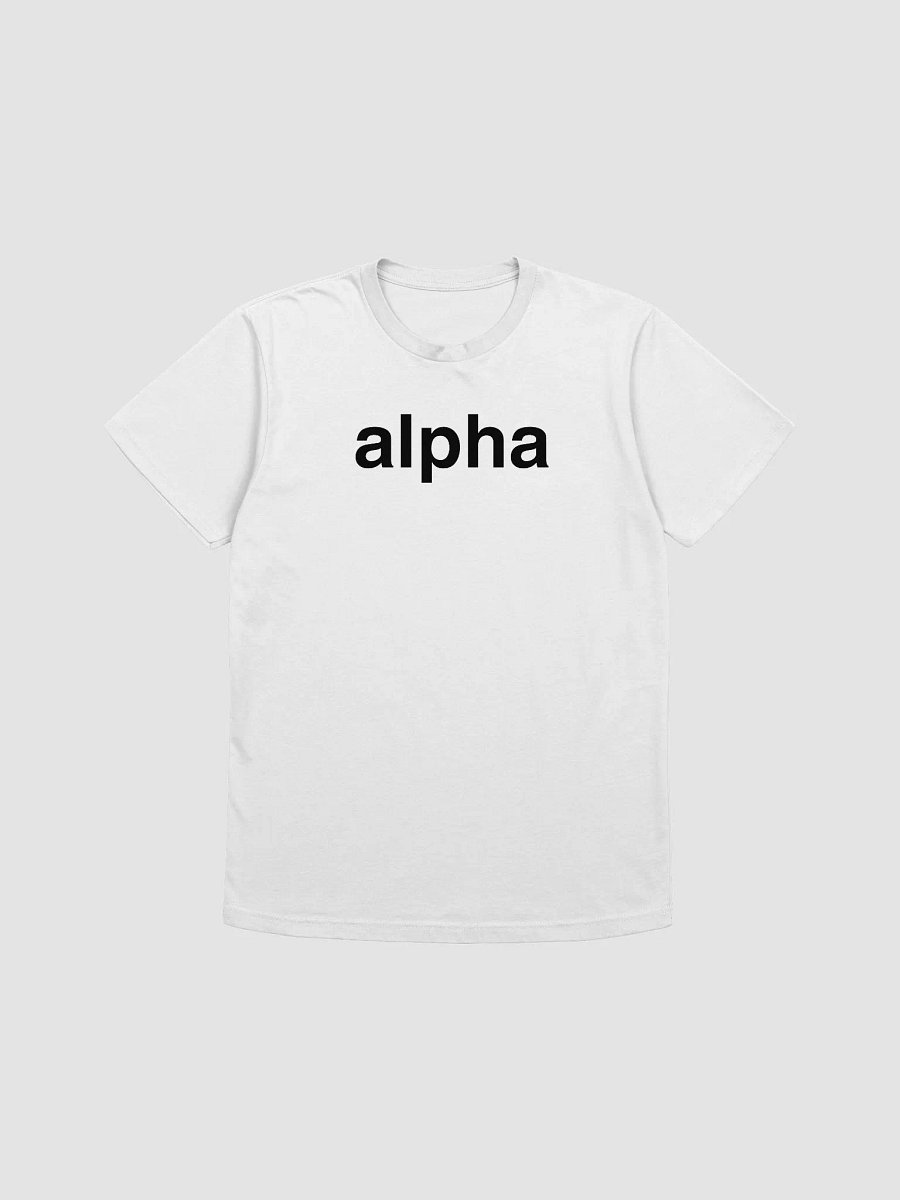 alpha white t-shirt product image (1)