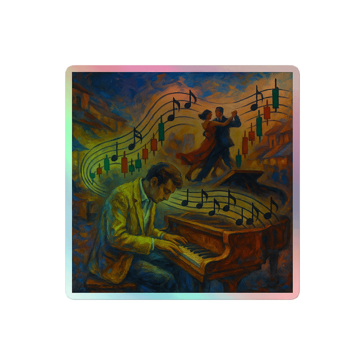 Track 5 – Música de Números | Holographic Sticker product image (2)
