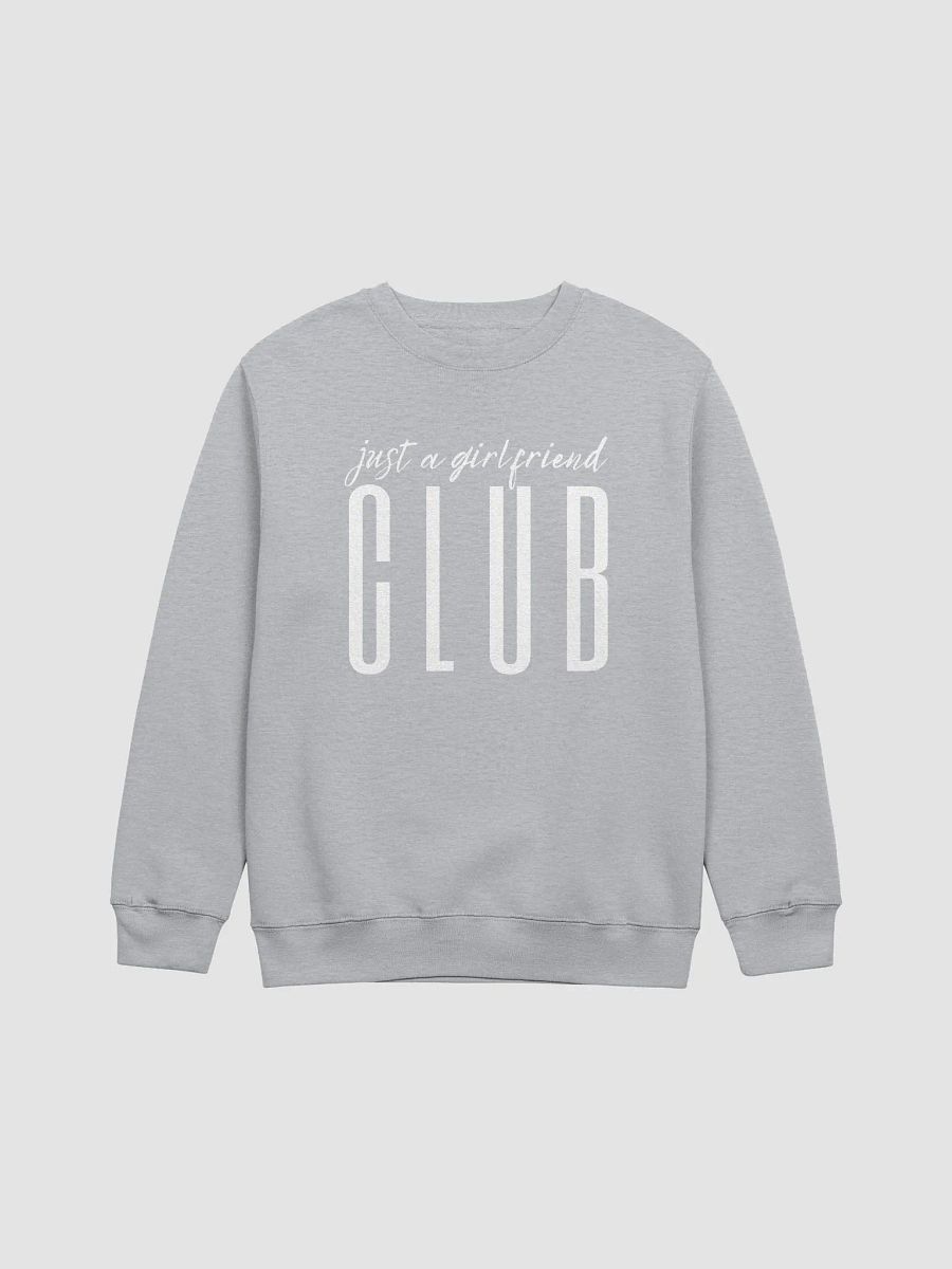 "Just a Girlfriend" CLUB Crewneck - WHITE (4 colors) product image (9)