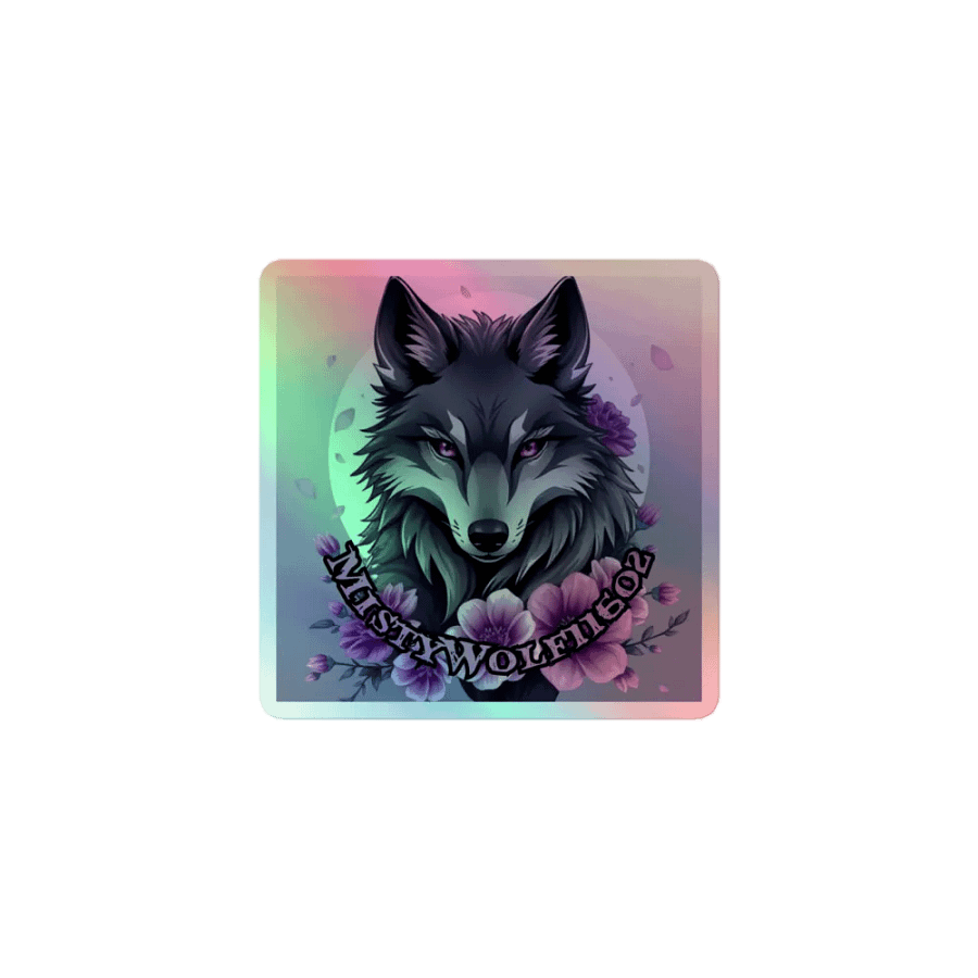 Misty Wolf Holographic Sticker Set product image (1)