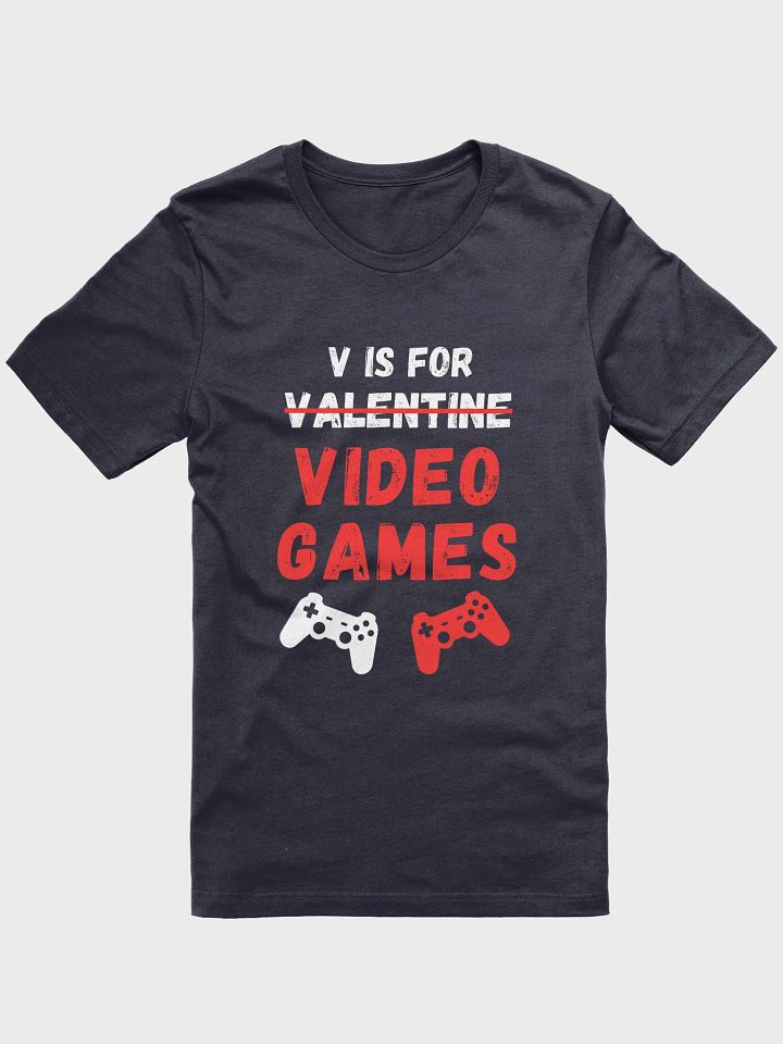 V Is For Video Games - Unisex T-shirt Bella Canvas 3001 product image (2)