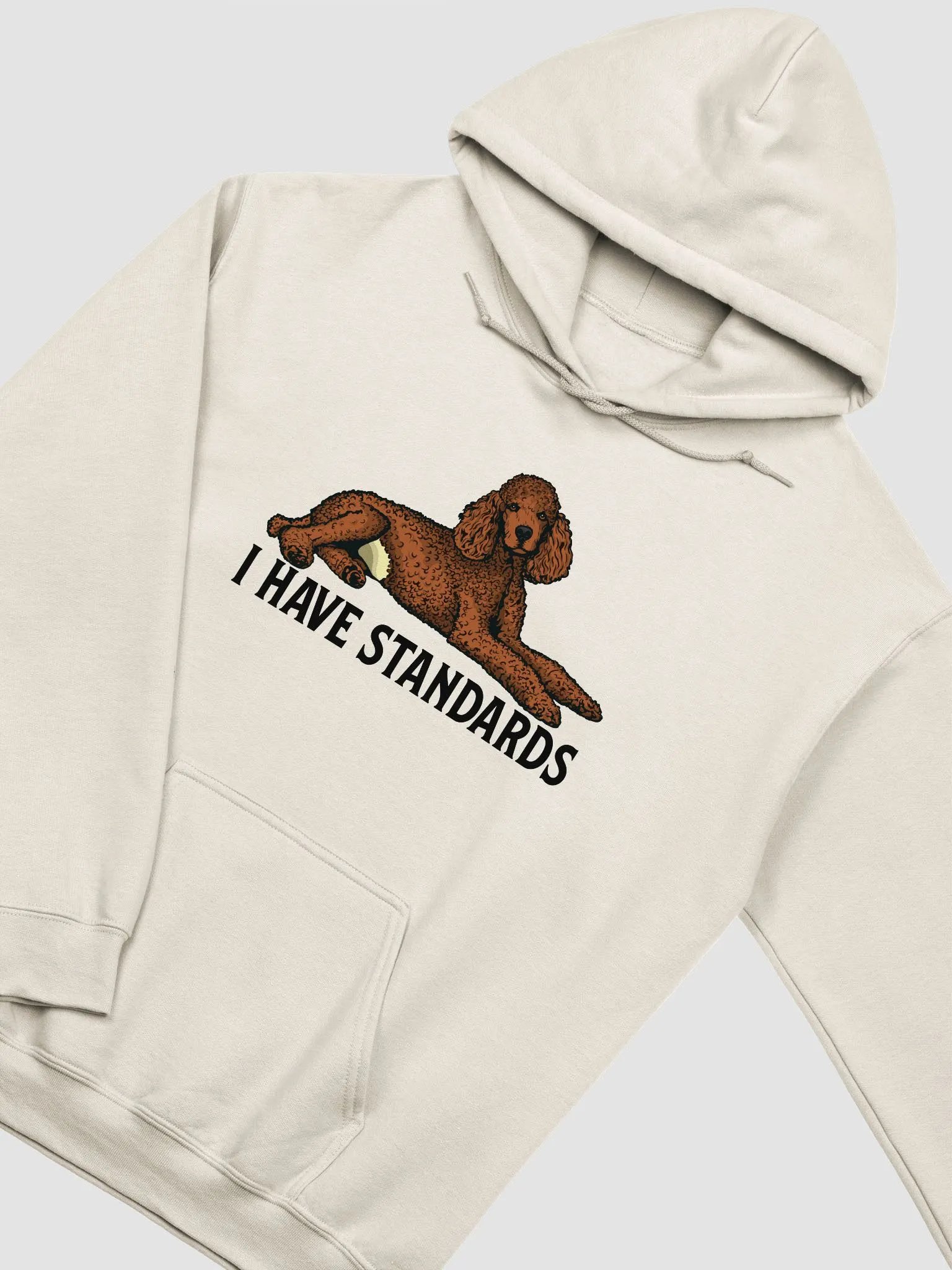 I Have Standards Hooded Sweatshirt of a Standard Poodle(Red) | Funny Hoodie for Poodle Paw-rents product image (23)