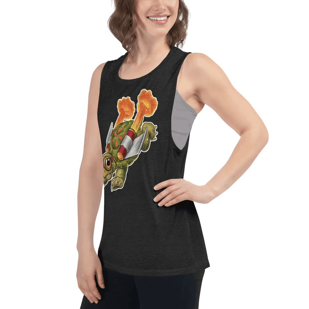 Jetpack Tortoise - SFA Women's Muscle Tank product image (6)