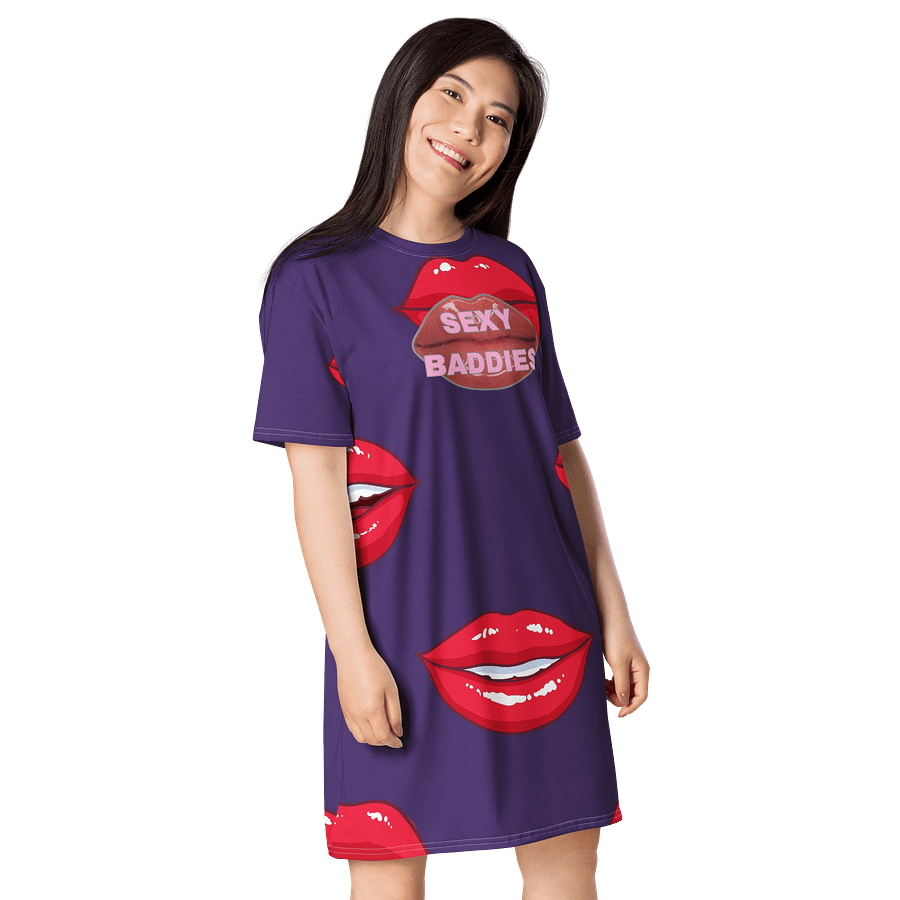 Glossy SexyBaddies Lips All-Over T-Shirt Dress Women product image (4)