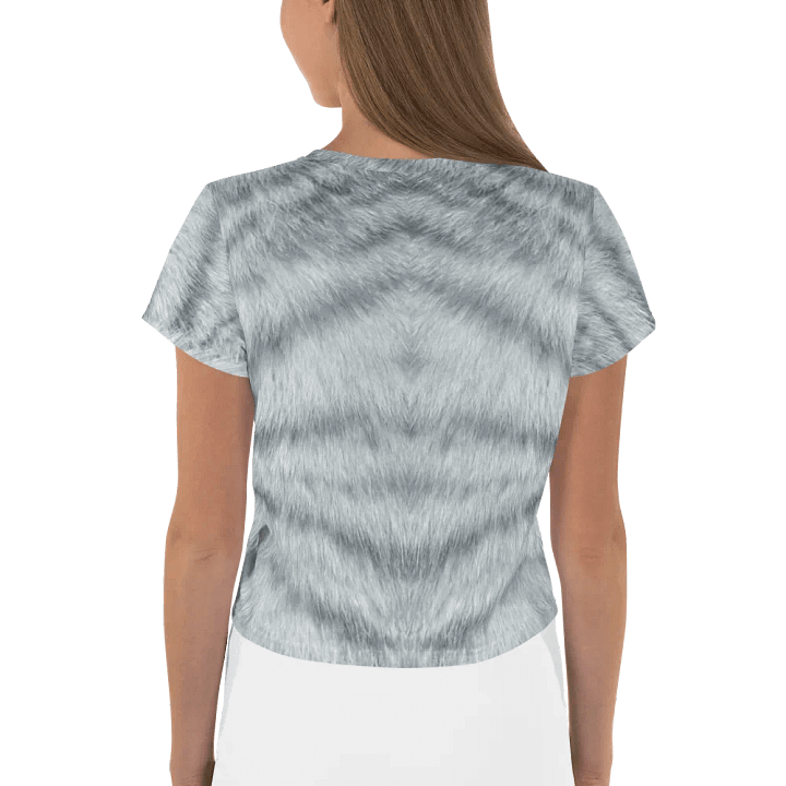 Silver Tabby Cat Crop Tee product image (2)