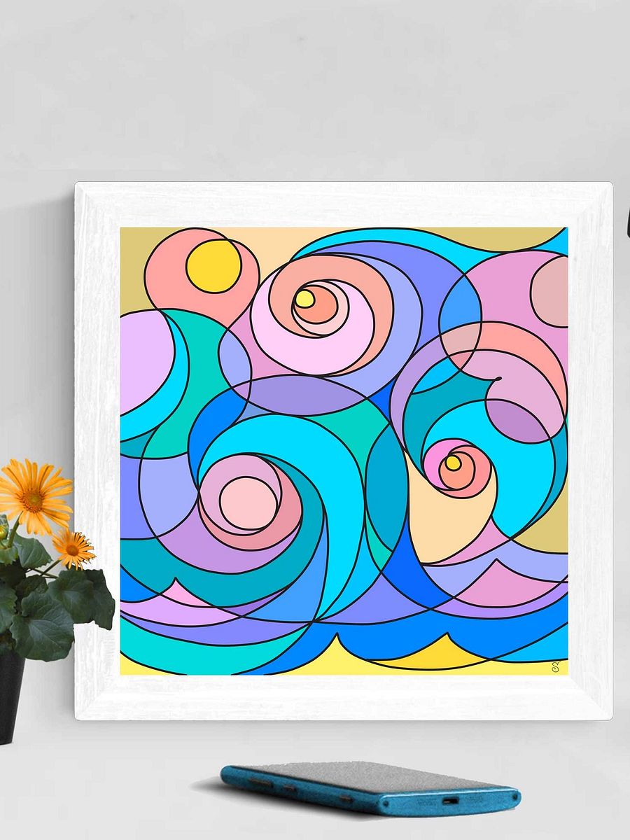 Swirling Dreams Canvas Collection - Abstract Square No. 2 product image (4)