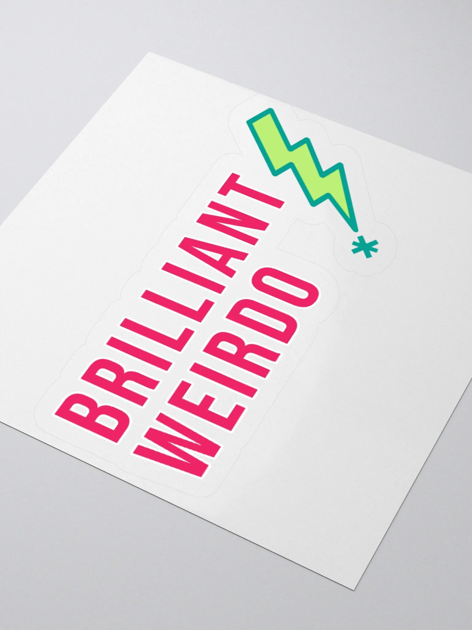 Brilliant Weirdo Sticker Lightning Bolt product image (3)