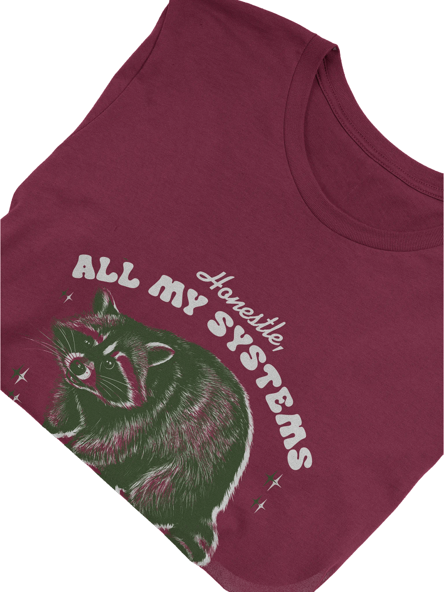 Nervous Systems Raccoon T-Shirt product image (8)