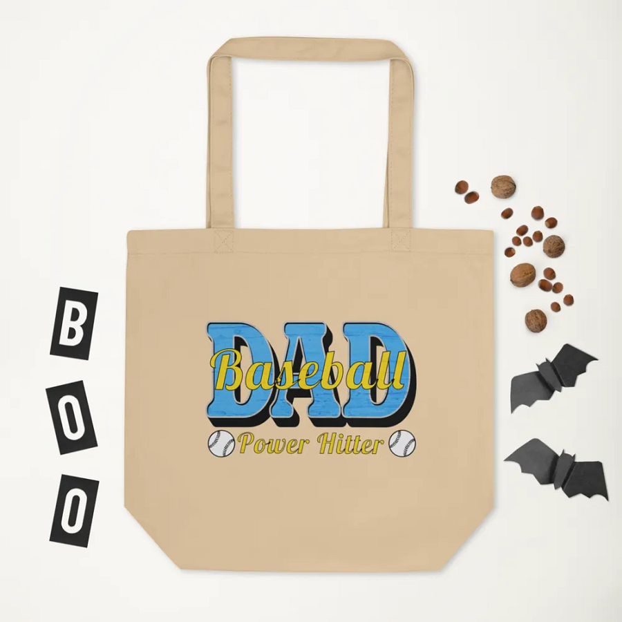 Dad Baseball Power Hitter Eco-friendly Tote product image (5)