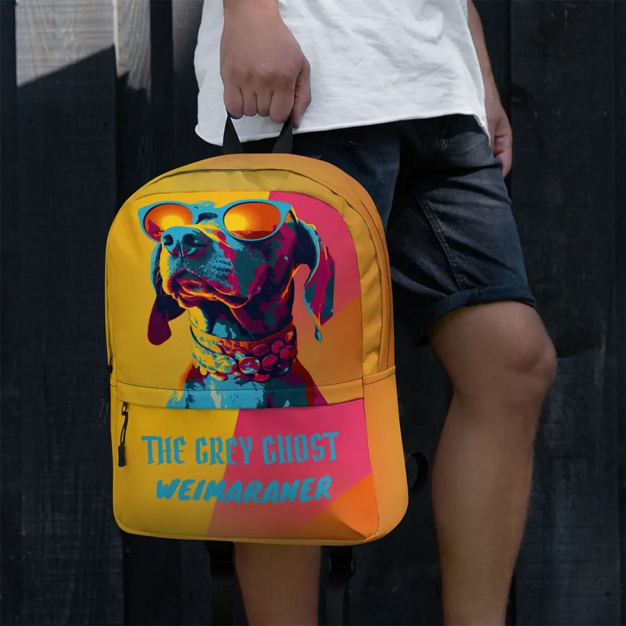 The Grey Ghost Weimaraner All-Over Print Backpack product image (1)
