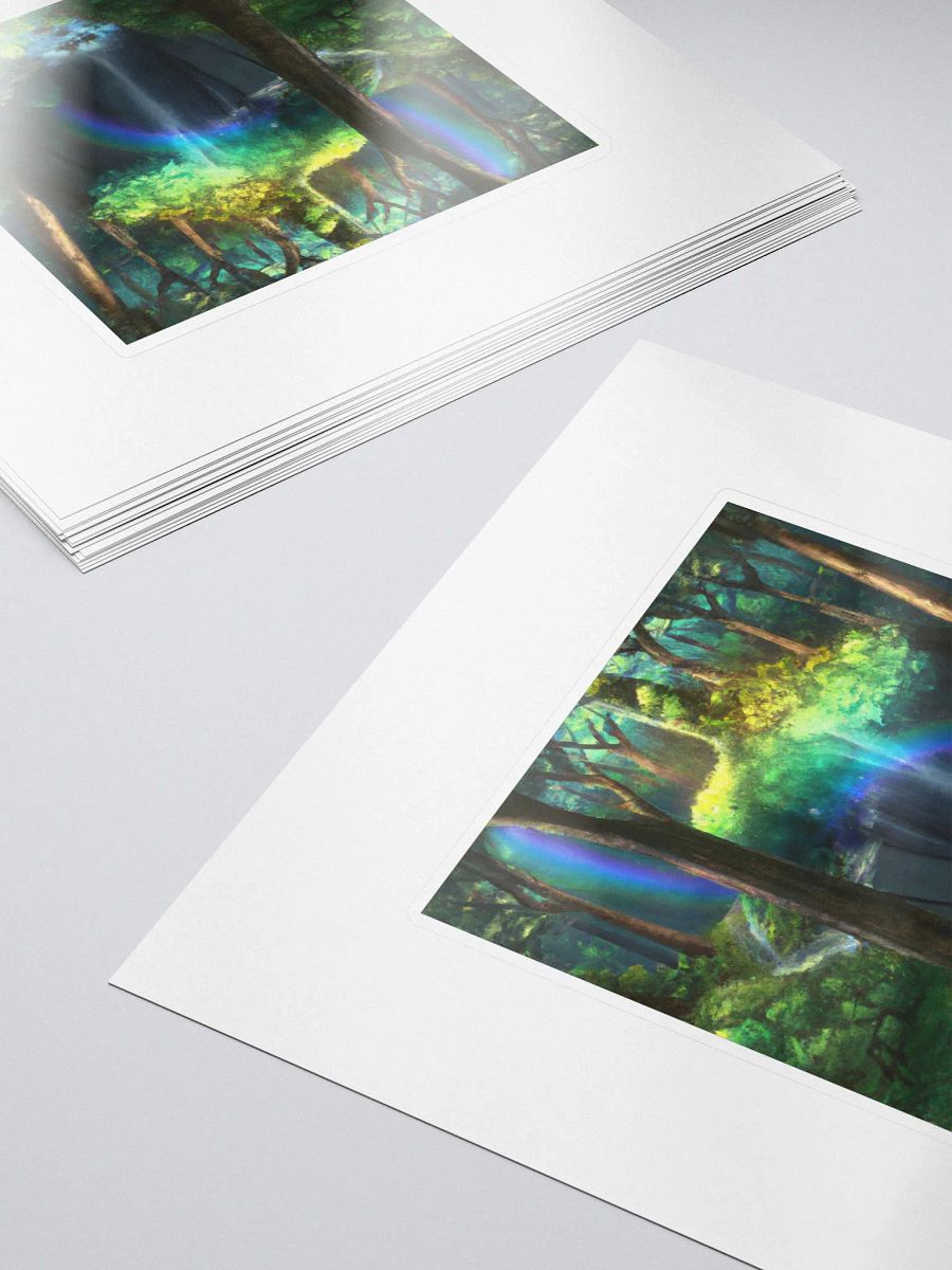 Galactic Wild Rainbow Waterfall Forest Sigma Sticker product image (5)