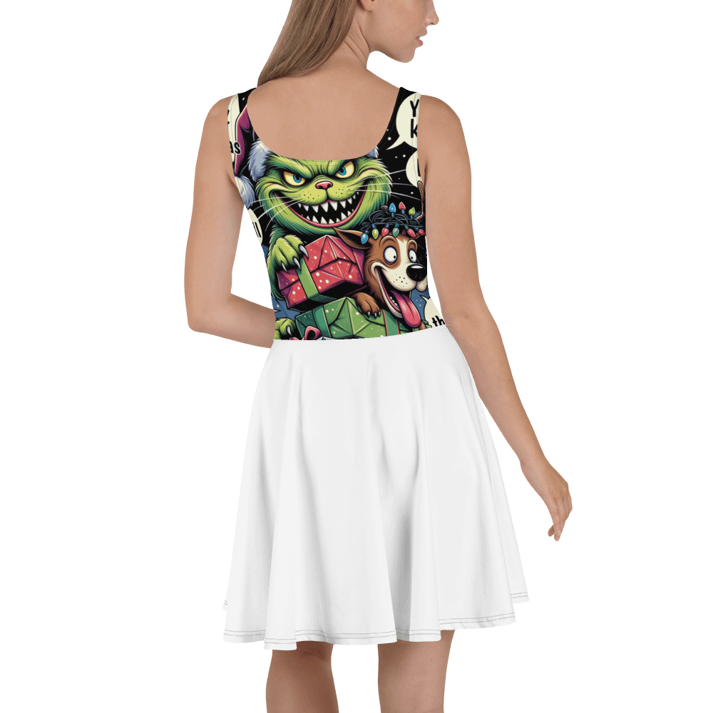 Furry Friends Festive Skater Dress product image (4)