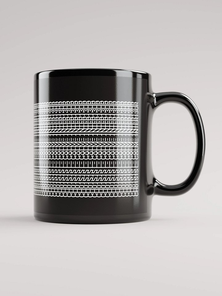 Mug Noir Codé Zen Blanc - Choisis le Calme Intérieur - Cadeau élégant product image (1)