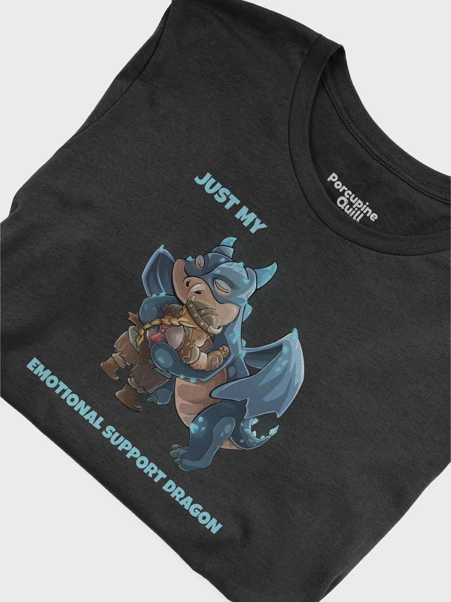 Emotional Support Dragon & Viking Warrior unisex short sleeve T-shirt for RPG players and pet lovers product image (22)