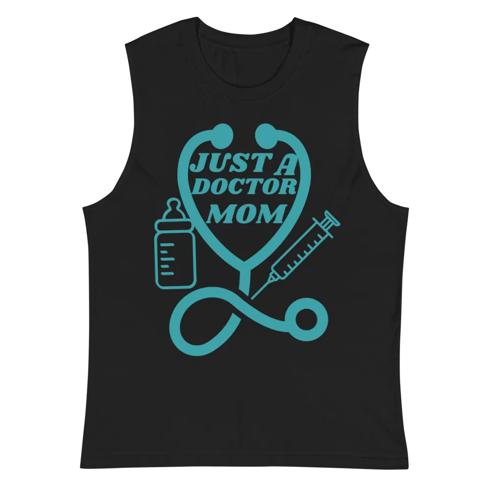 Doctor Mom Illustrated Muscle Tank product image (3)
