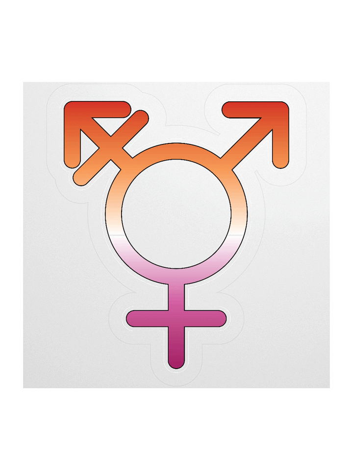 Lesbian Transgender Symbol Sticker product image (3)