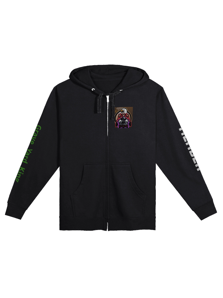 Grave Yard King Fleece Zip-Up Hoodie product image (1)