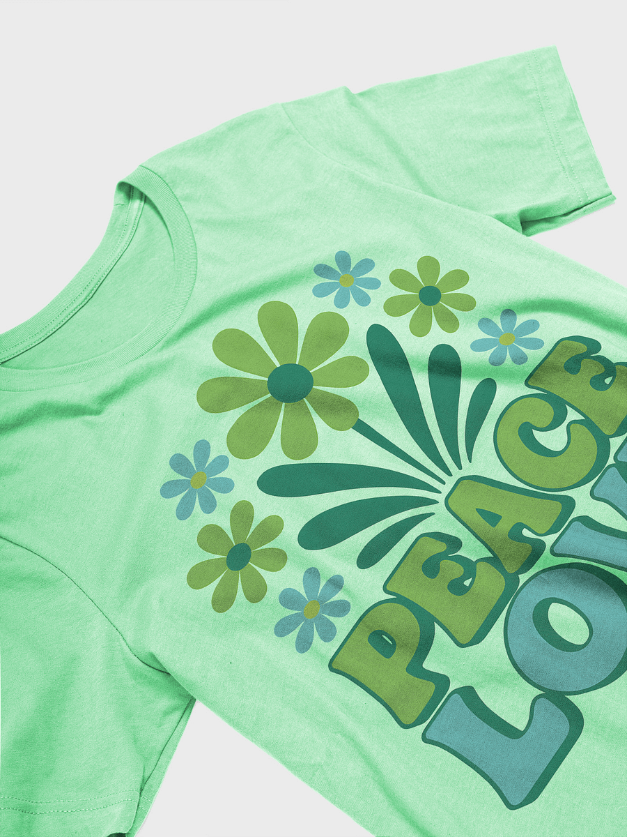 Retro Floral Peace Love T-Shirt product image (3)