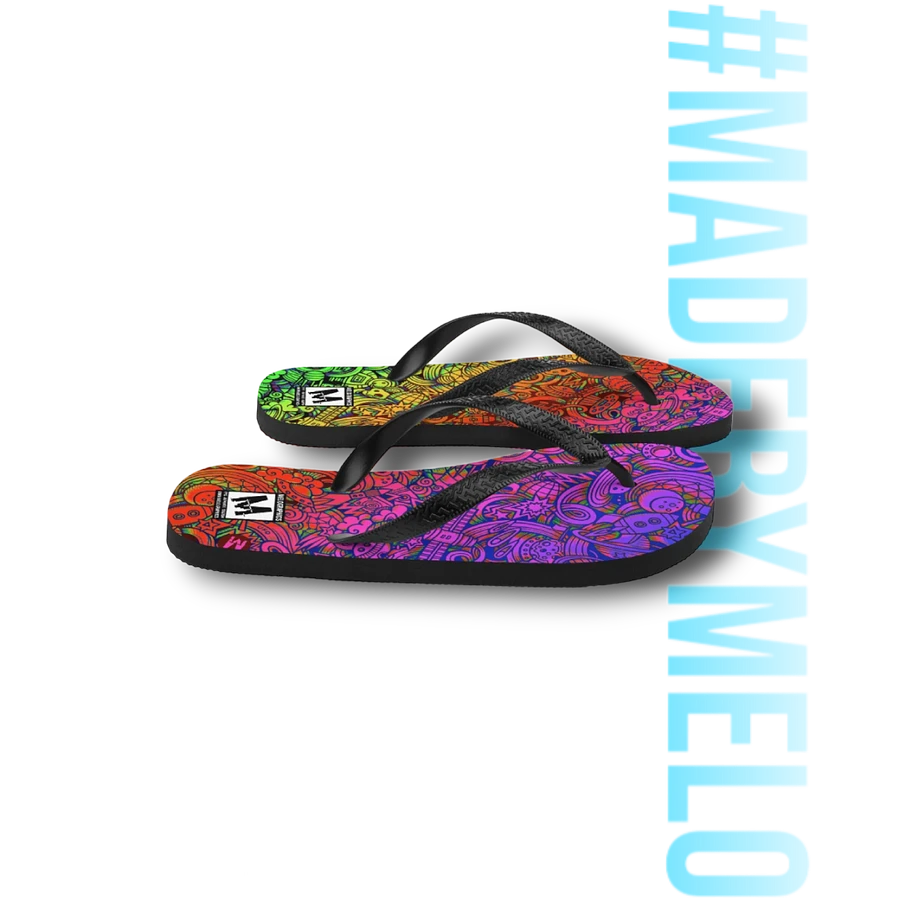 Rainbow Space Scribble - Flip Flops | #MadeByMELO product image (7)