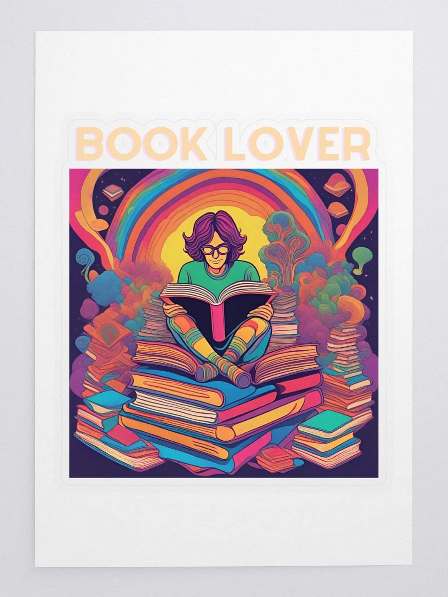 Psychedelic Book Lover Sticker product image (3)