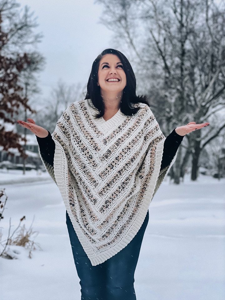 Maple Lodge Crochet Poncho Pattern | Instant PDF download with Photo Tutorial product image (2)