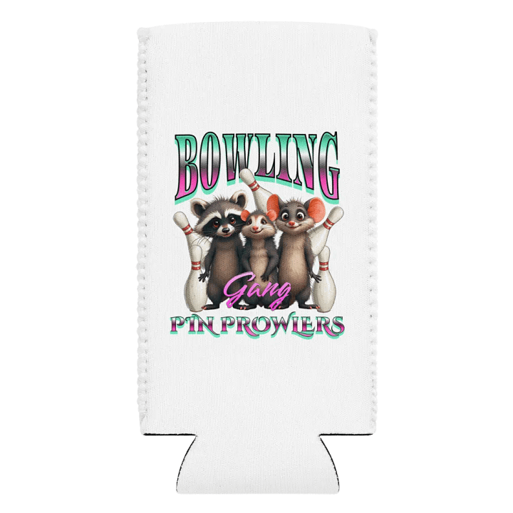 Bowling Gang Pin Prowlers Raccoon Can Cooler product image (2)