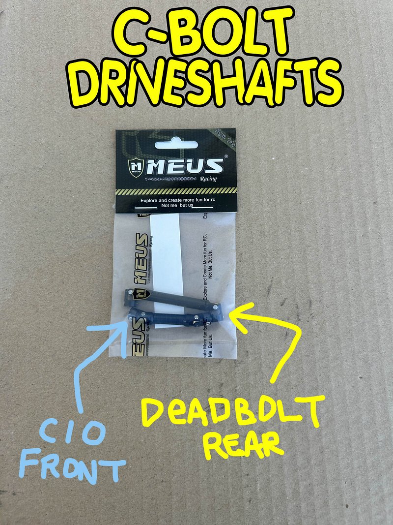 C-BOLT DRIVESHAFTS