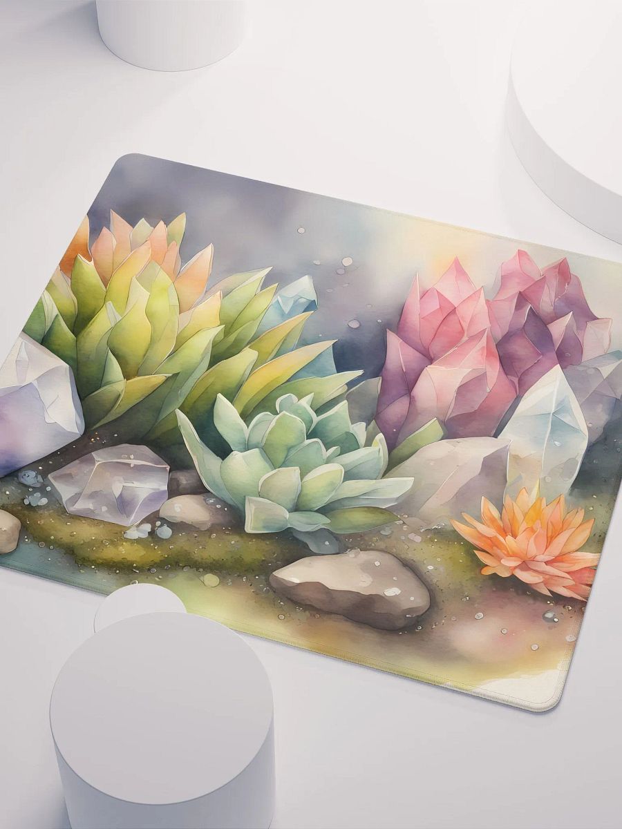 Succulents and Crystals, Of Course, Gaming Mouse Pad, 2 Sizes product image (3)