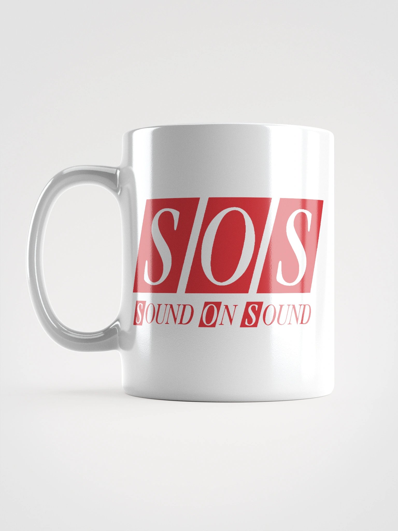 White Mug - Red SOS Logo product image (1)